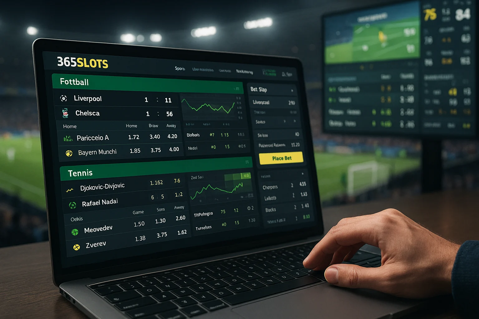 Aposte em apostas esportivas no cassino online 365SLOTS